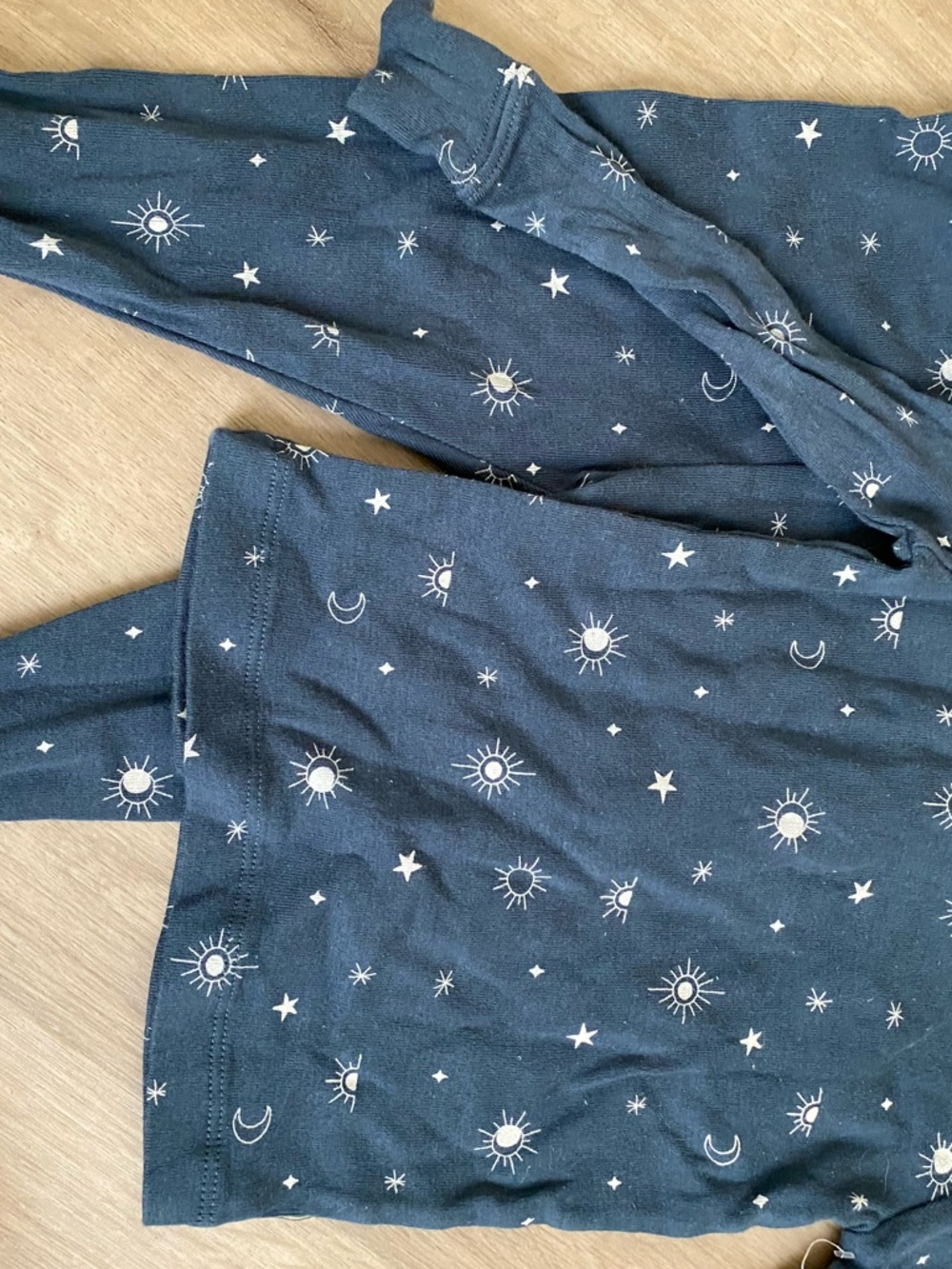 LC Lauren Conrad Navy Star & Moon Pajama Top